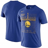 Golden State Warriors Nike 2018 NBA Finals Champions Locker Room T-Shirt Blue,baseball caps,new era cap wholesale,wholesale hats